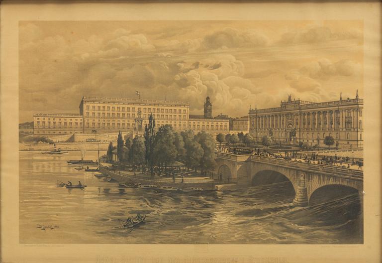 Ram i fornnordisk stil, omkring sekelskiftet 1900.