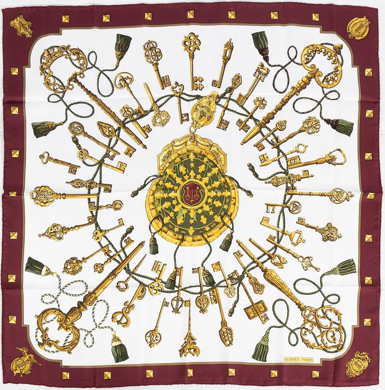 Hermès, scarf, "Les Clés".