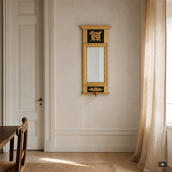 A mirror wall sconce, late Gustavian, early 19th Century.