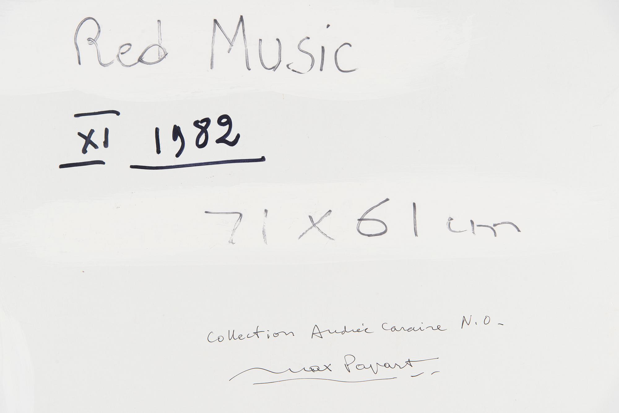 Max Papart, "Red Music".