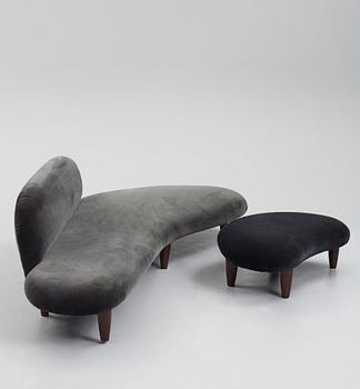 Isamu Noguchi, a "Freeform sofa" and ottoman, Vitra 2009/2019.