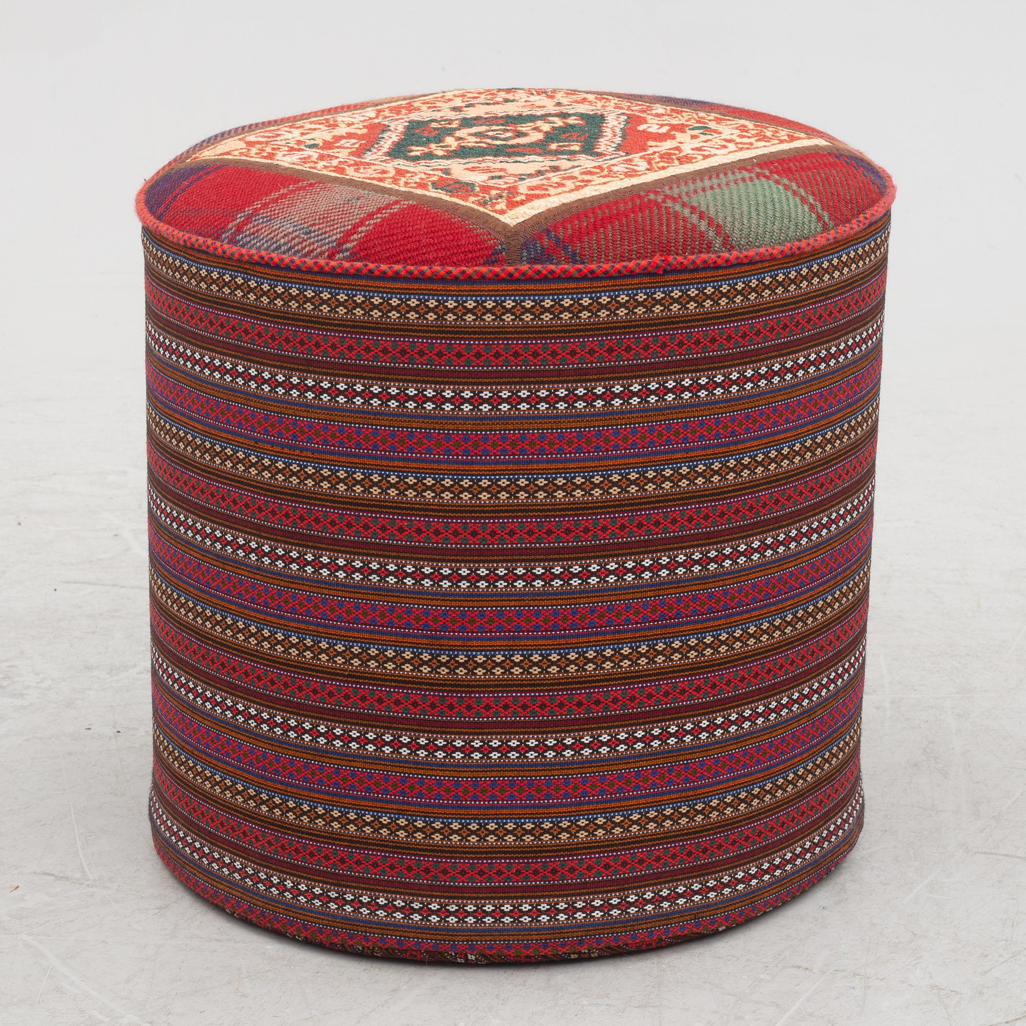 Footstool, oriental, contemporary.