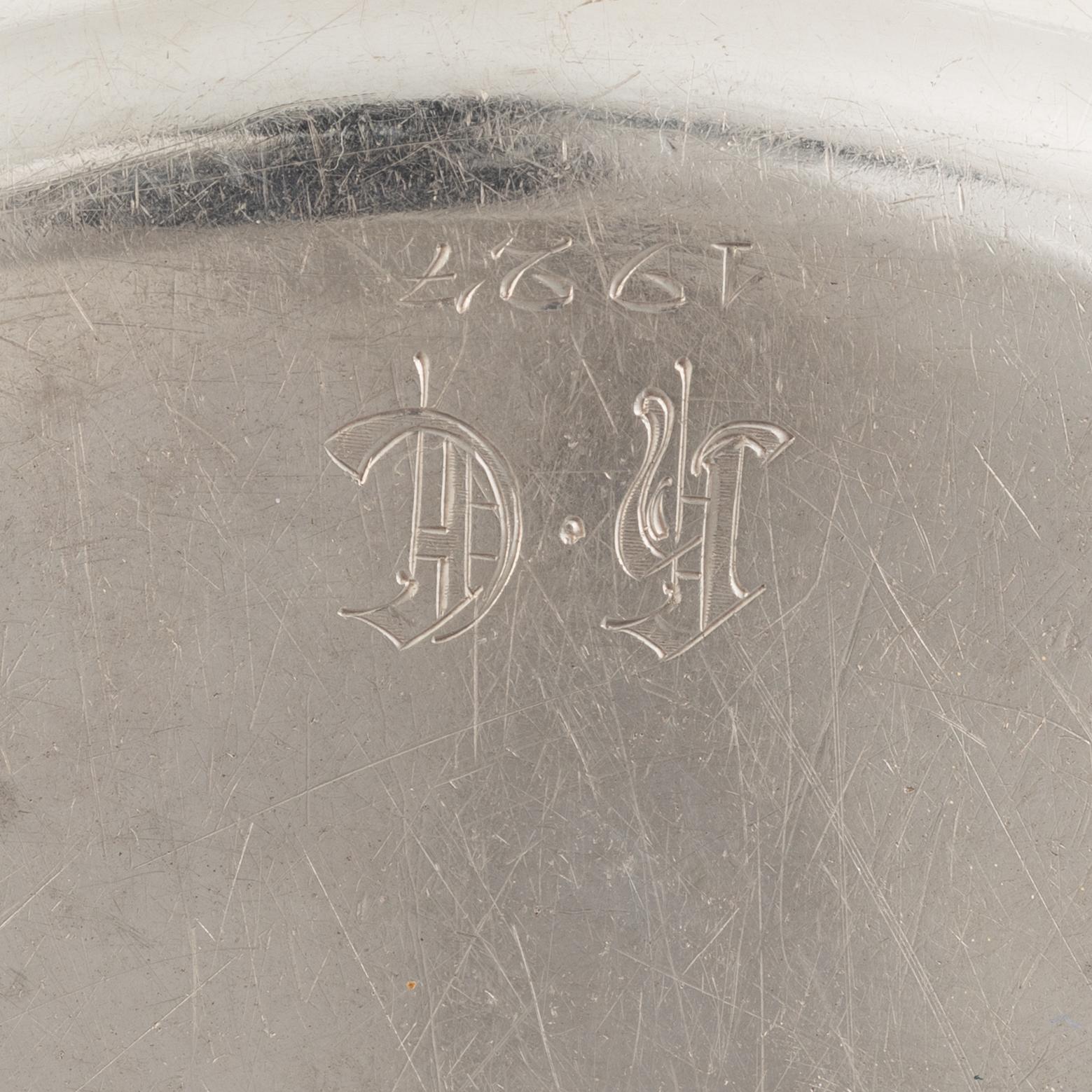 An Austrian silver dish, mark of Ignaz Sebastian Würth (b 1746, active 1768 - 1834), Vienna, 1796.