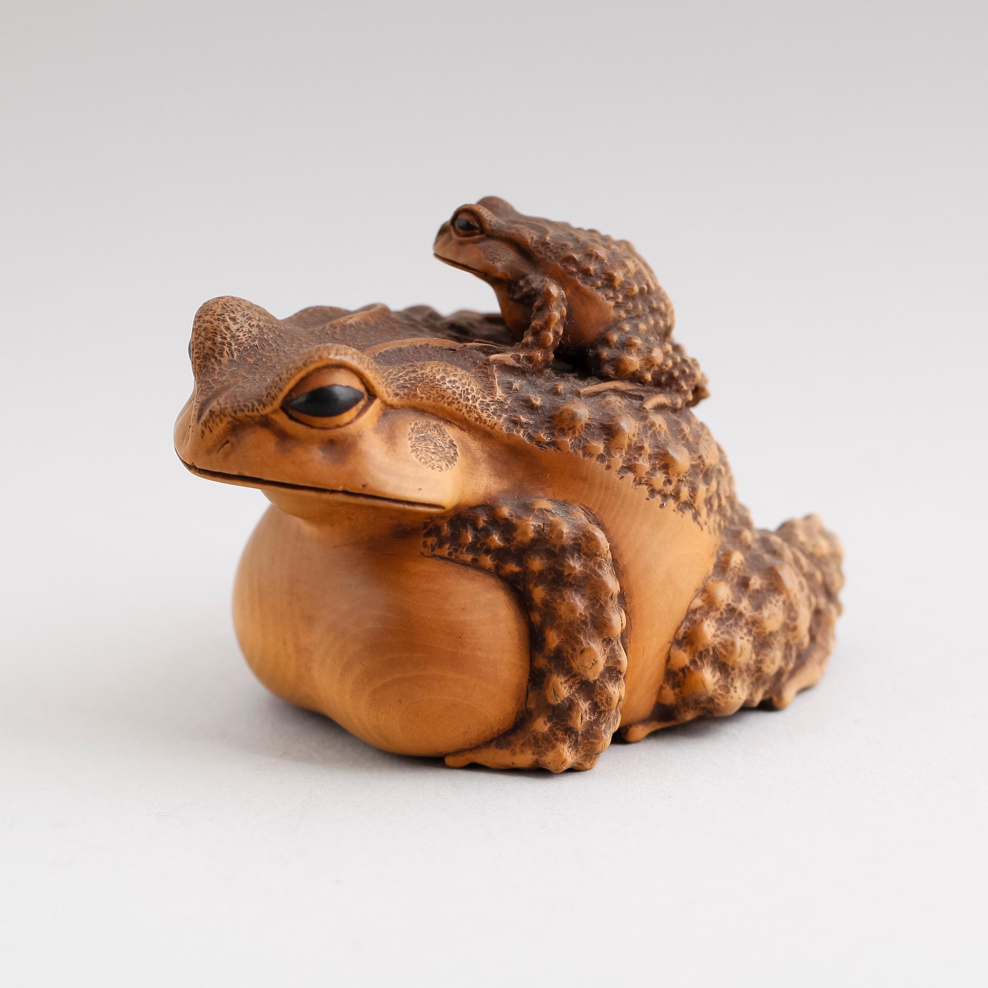 FIGUR, skulpterat trä, Japan, signerad,  Meji (1868-1912).