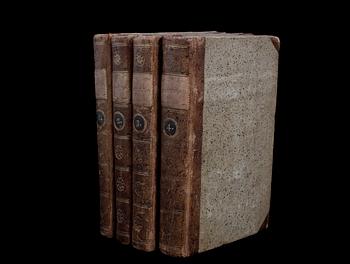 BOK, 4 vol, "Rosella ou Les Effets des Romans...", av Mary Charlton, Paris 1801.