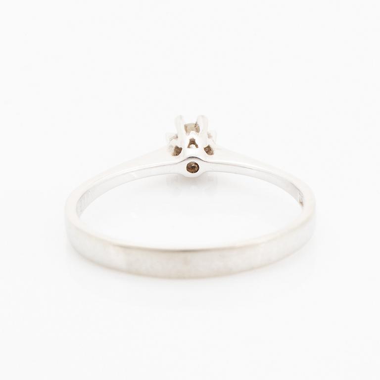 Small brilliant-cut diamond ring.