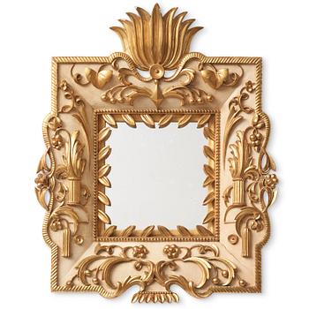203. Dagobert Peche, a lacquered and gilded mirror executed by frame maker Max Welz, Vienna for the Wiener Werkstätte, Austria ca 1922.