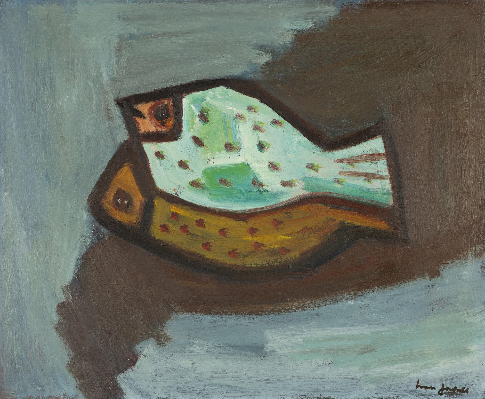 Ivan Jordell, Stilleben med fiskar.