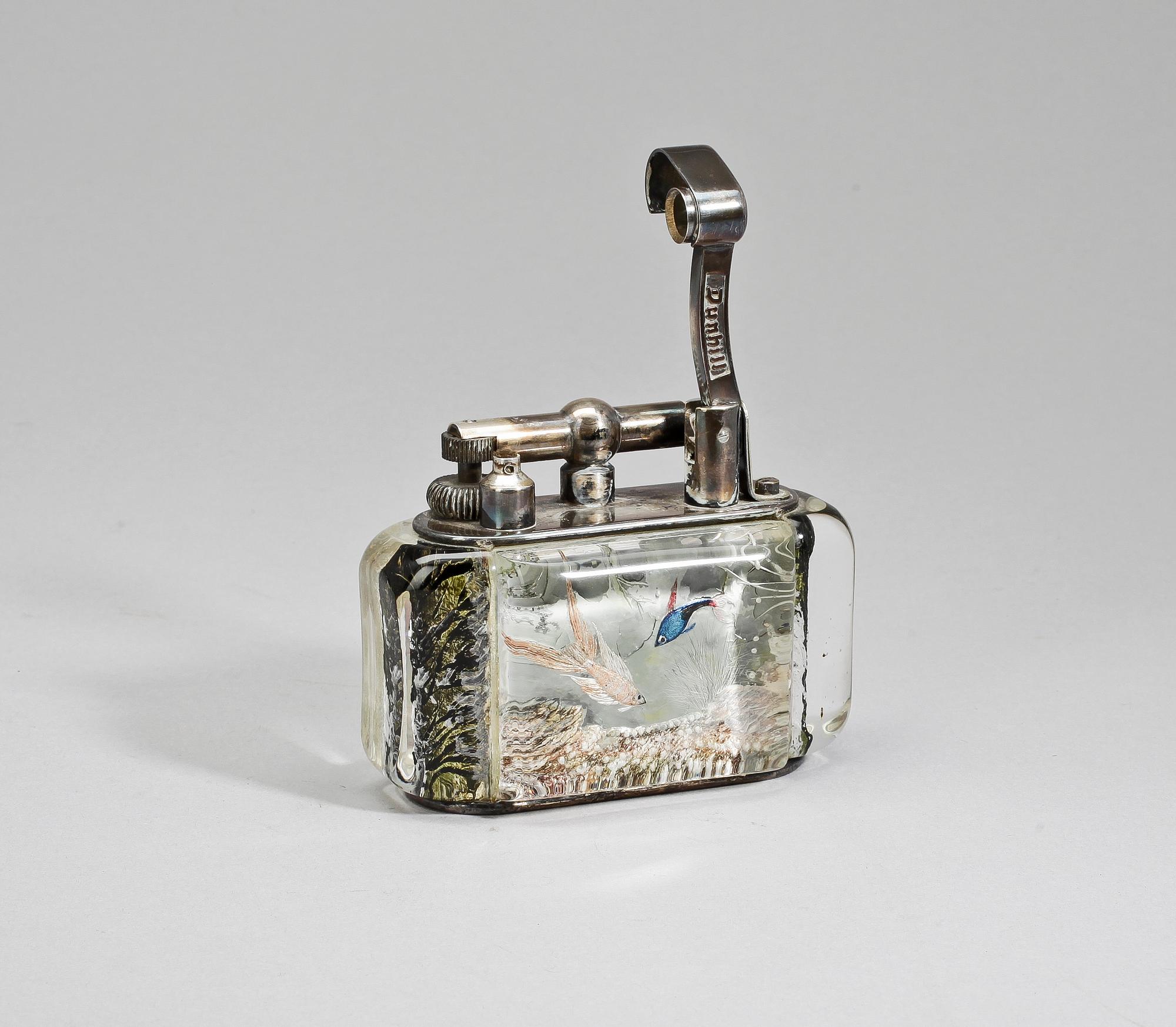 BORDSTÄNDARE, plast och metall, Dunhill, 1950/60-tal.