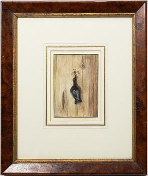 Unknown artist, likely Germany, watercolours, 2 pcs, game studies, 19th century.