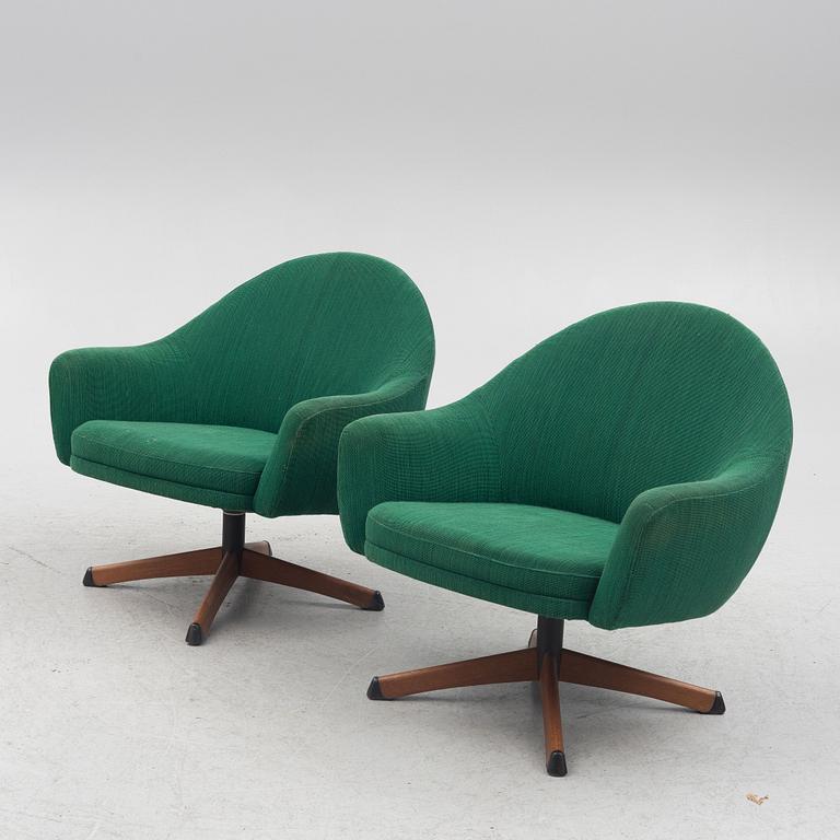 Armchairs, a pair, third quarter of the 20th century.