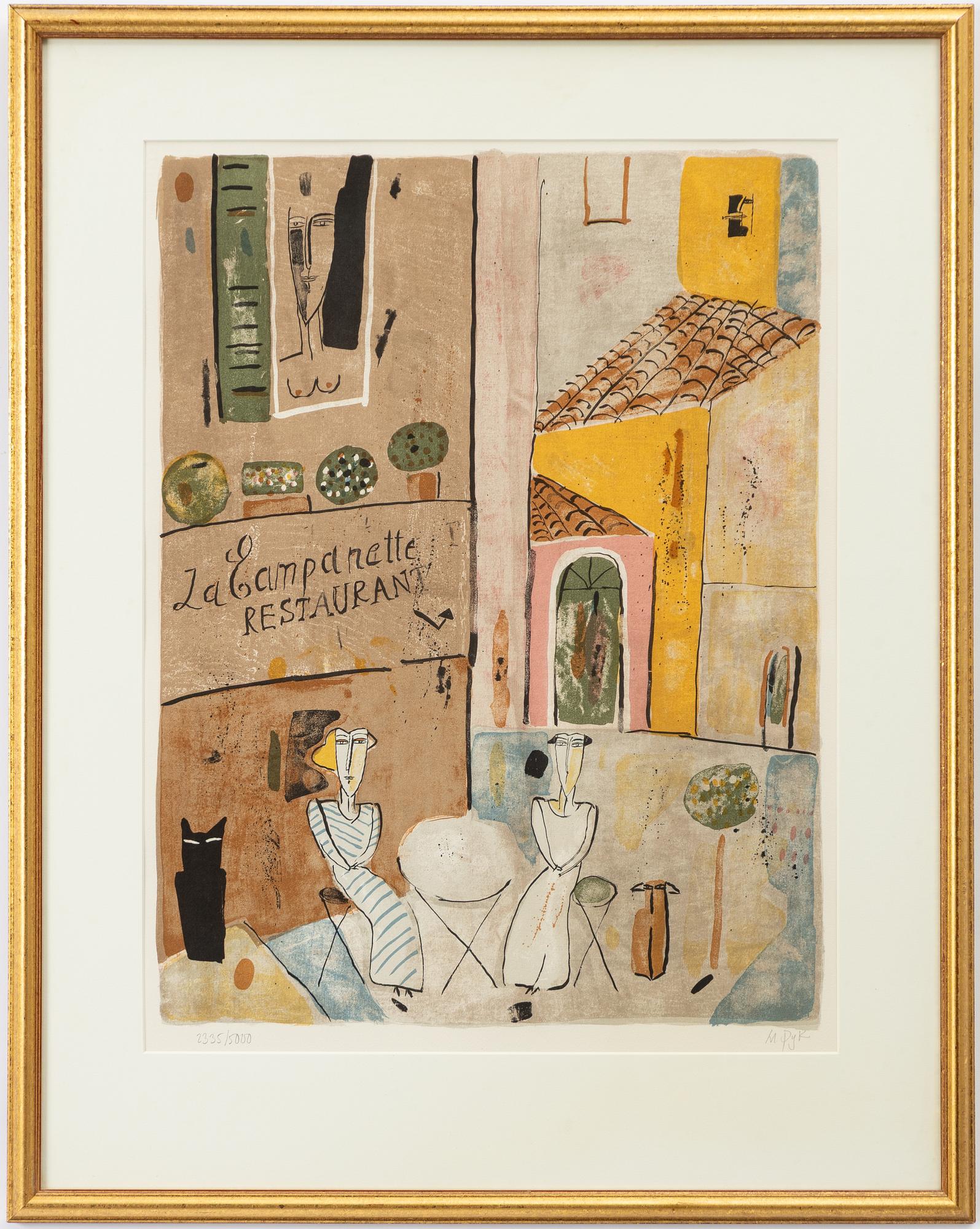 Madeleine Pyk, "Restaurant La Campanette".