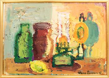 Hans Larsson, oil on canvas, signed and dated 69 (?).