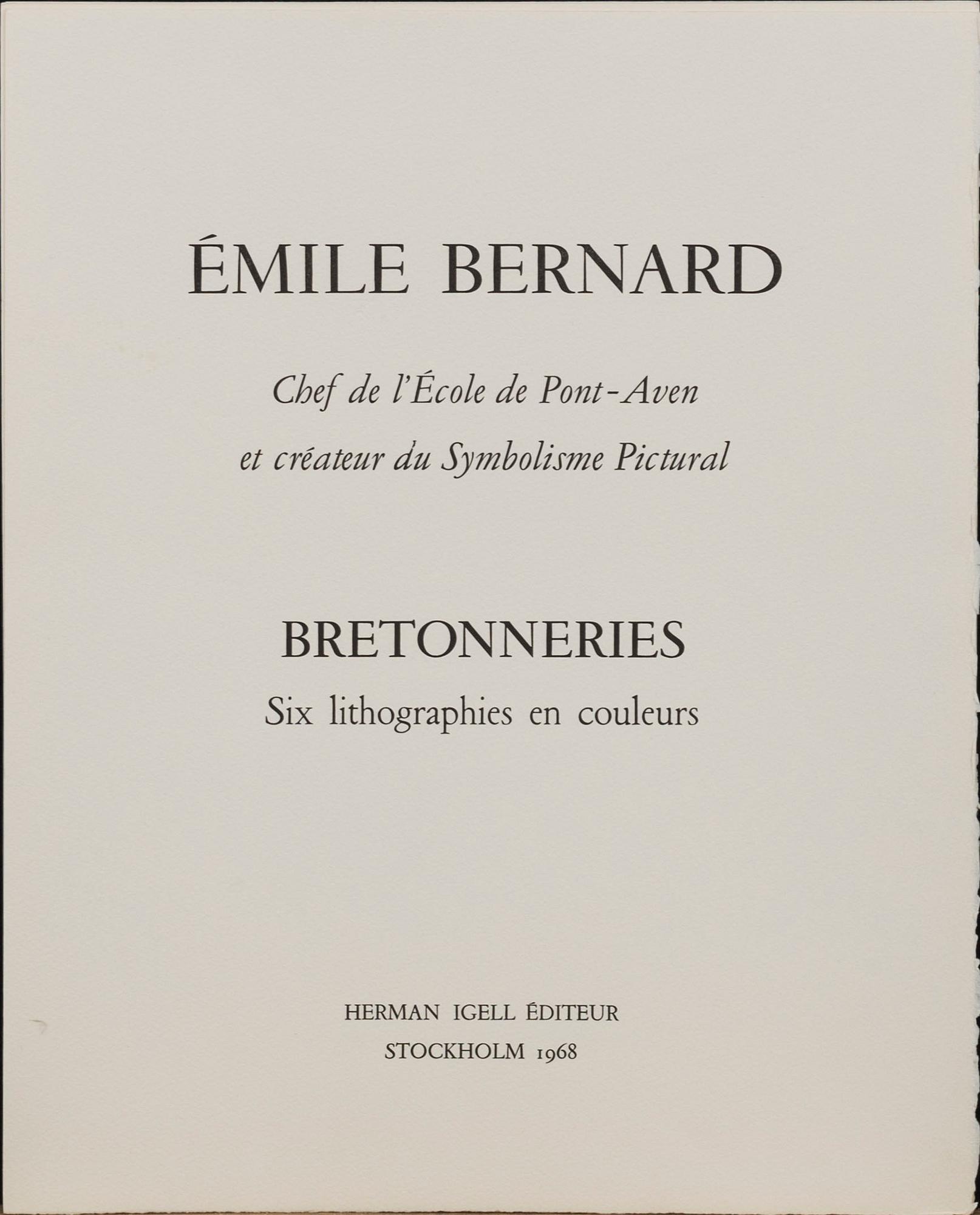 ÉMILE BERNARD,
