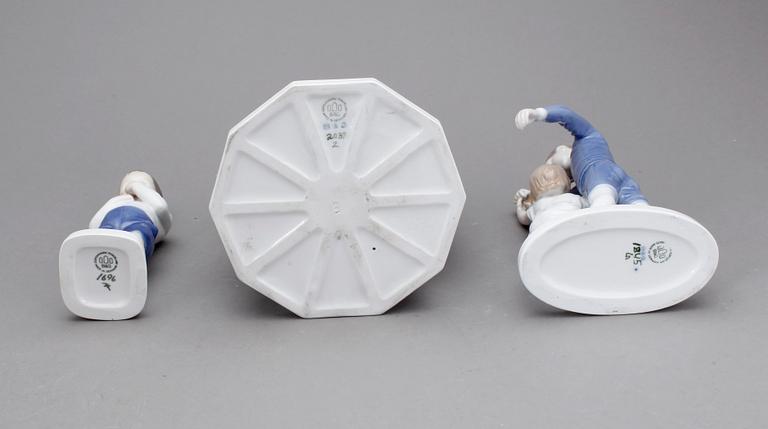 FIGURINER, 3 st, porslin, Bing & Gröndahl.