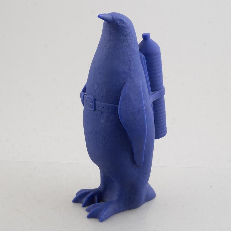 William Sweetlove, "Small cloned Penguin with water bottle".