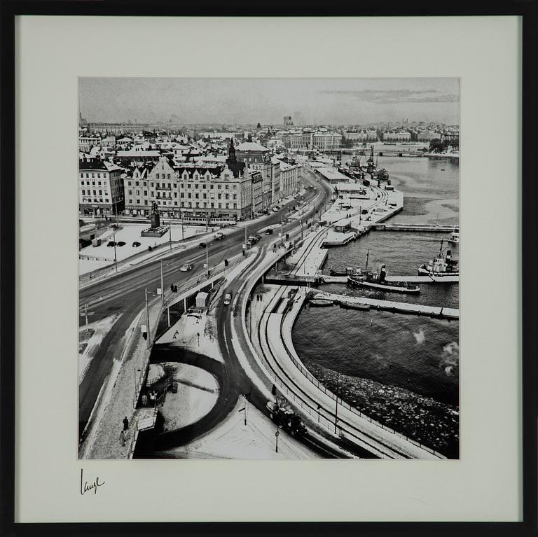 Åke Lange, "Vy mot Skeppsbron 1950-tal".
