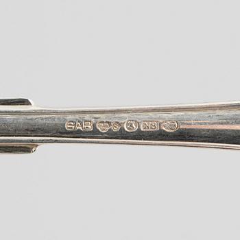 Cutlery service, 60 pieces, silver, 'Swedish pointed' GAB 1920.