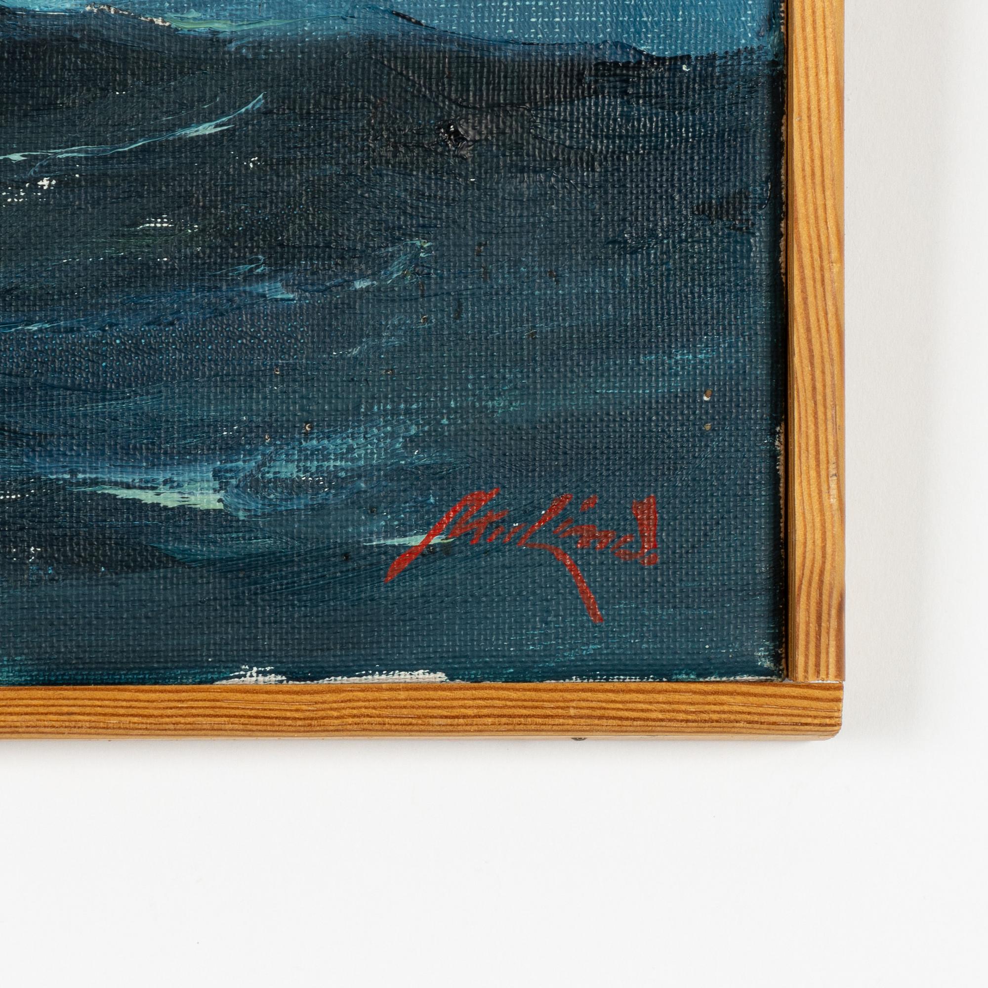 Axel Lind, Stormy sea.