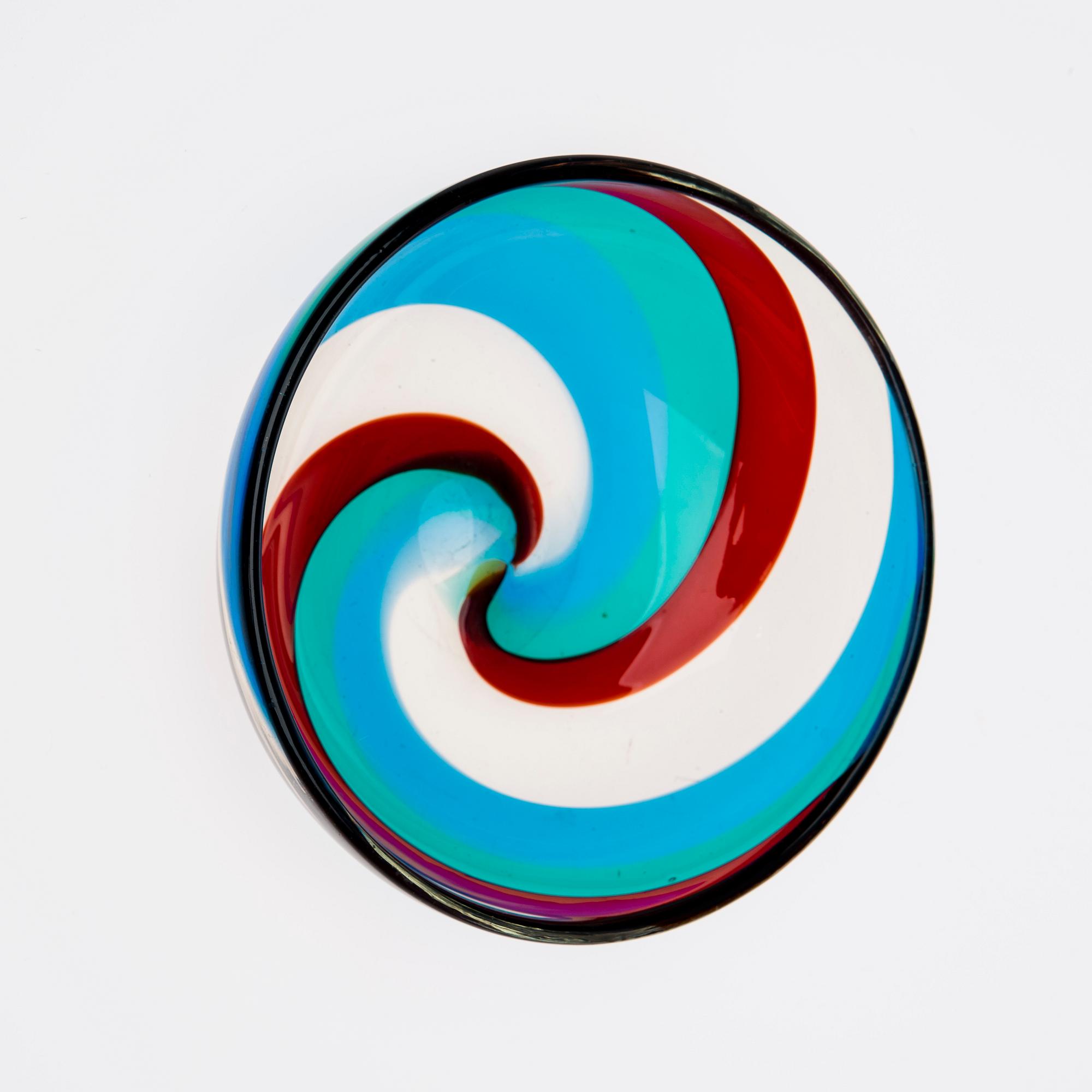 SKÅL, glas, tillskriven Fulvio Bianconi, Venini, Italien.