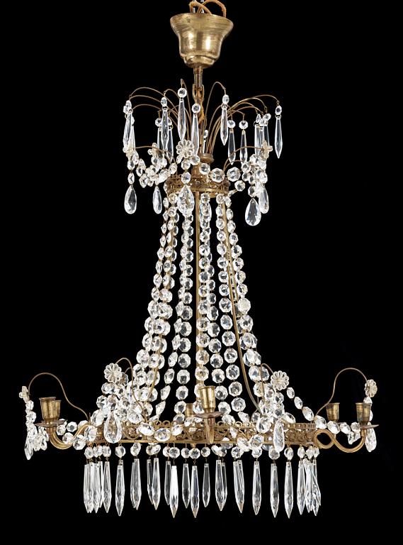LJUSKRONA, gustaviansk stil,1900-talets första hälft. Höjd ca 67 cm.
