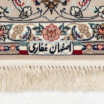 Rug, Isfahan, silk inlay and silk warp, 240x160 cm.