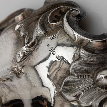 Bowl with lid, silver, Sweden, 1865.