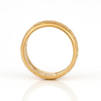 RING, Jensens, Stockholm, 1946. 23K guld.