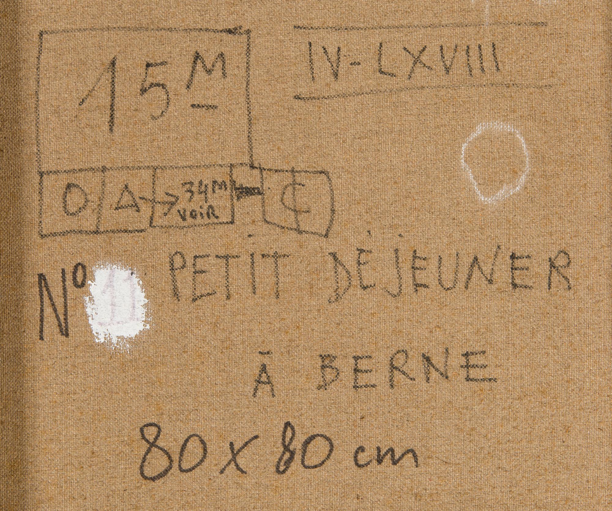 Max Papart, "Petit déjeuner à Berne" (Frukost i Bern).