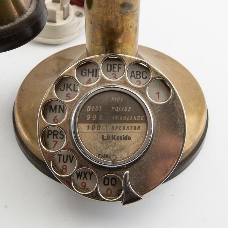 Table telephone Mc Berty & co "Candlestick" early 20th century.