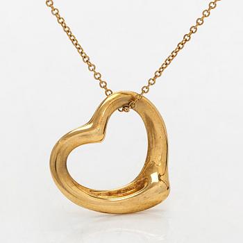 Tiffany & Co,  Elsa Peretti, halsband, "Open Heart", 18K guld.