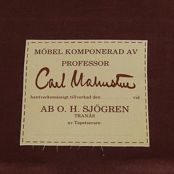 FÅTÖLJ, "Samsas", Carl Malmsten, OH Sjögren, 1900-talets mitt.