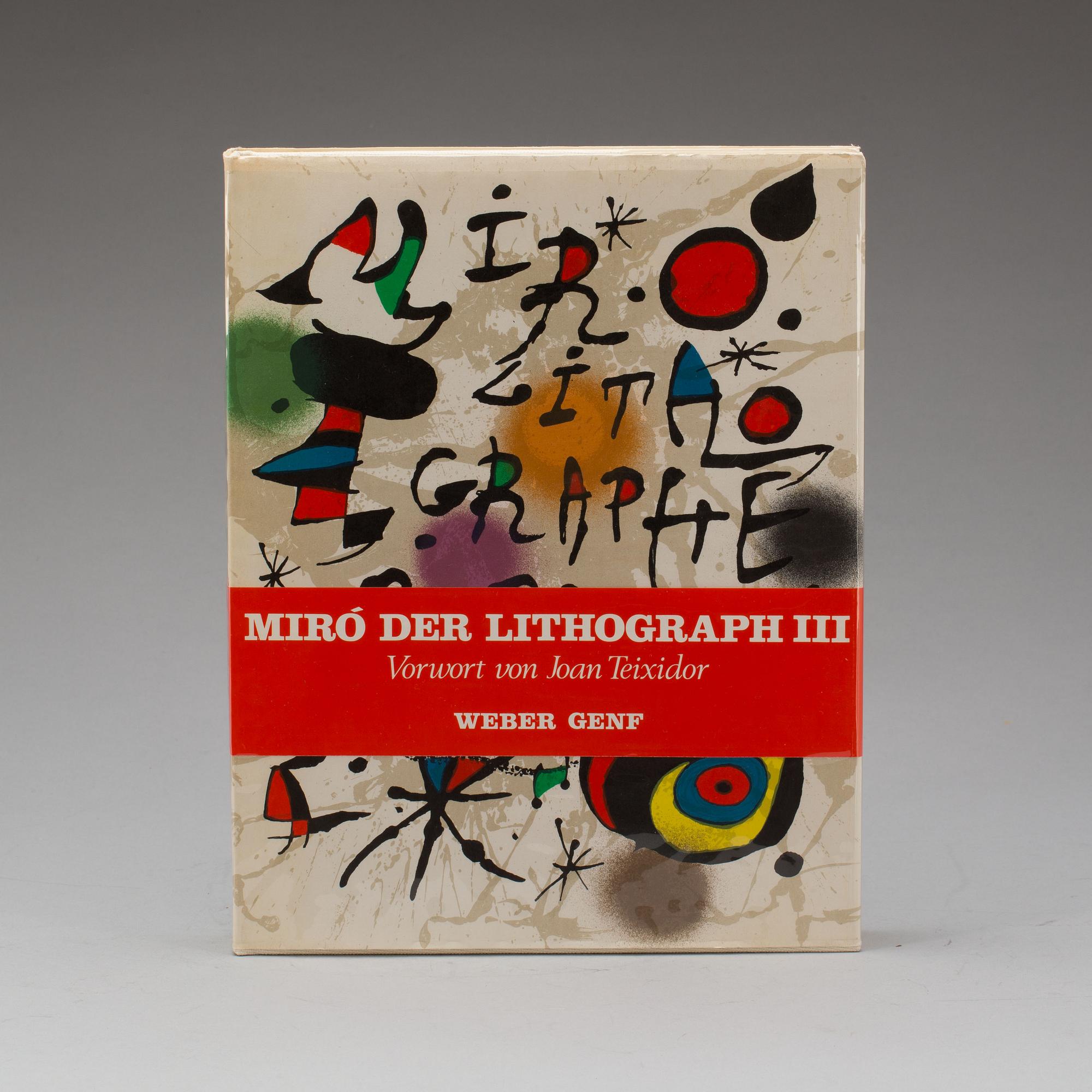 BOK, Joan Miró, Der lithograph vol nr. III. Maeght Paris 1977.