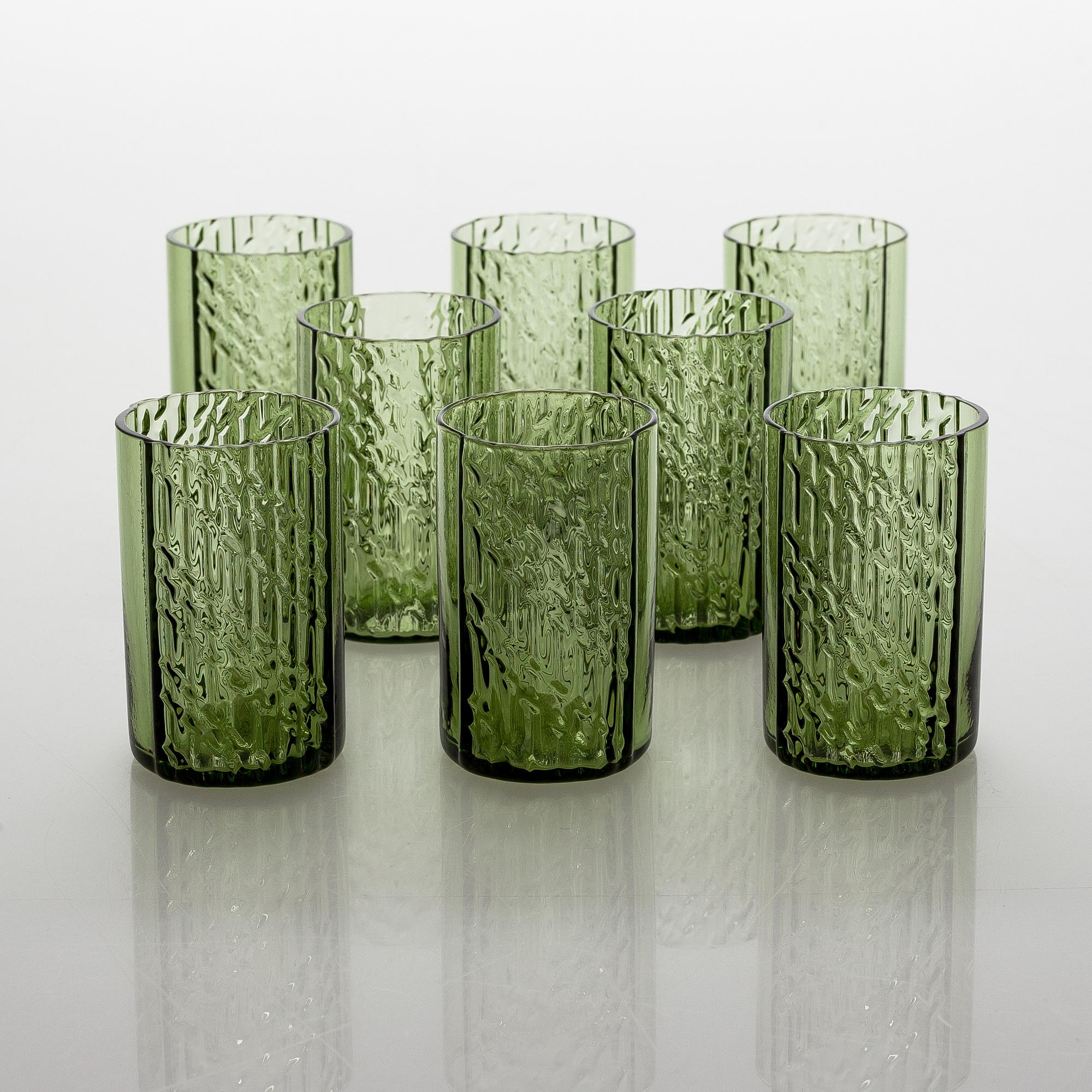 Nanny Still, A 15-piece "Flindari" glassware set, Riihimäen lasi 1964-1968.