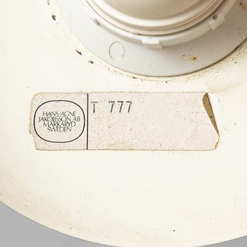 Hans-Agne Jakobsson, Ceiling lamps, a pair, "T 777", Markaryd, second half of the 20th century.