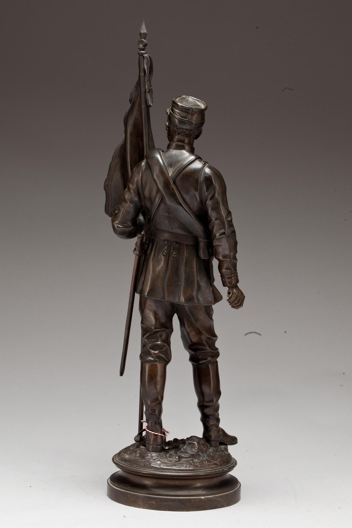 CHARLES ANFRIE, Skulptur, brons, signerad.