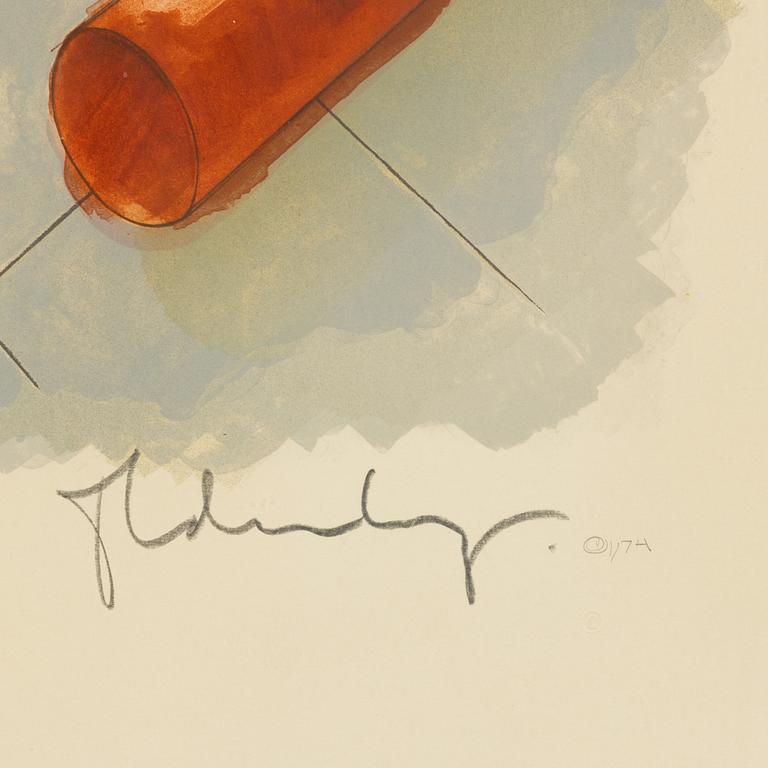 Claes Oldenburg, "Picasso Cufflink". Ur portofolion "Hommage à Picasso".