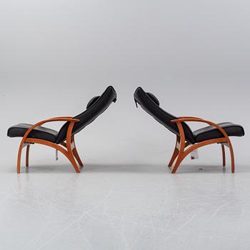 A pair of 'Delta Adventure' leather eay chairs, Brunstad AS, Norway.