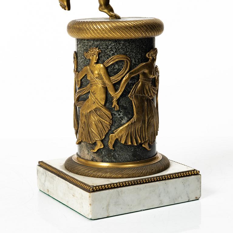 A pair of Empire style candelabra, circa 1900.