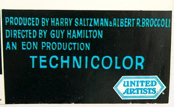 A Belgian movie poster James Bond  "Goldfinger" 1964/65.