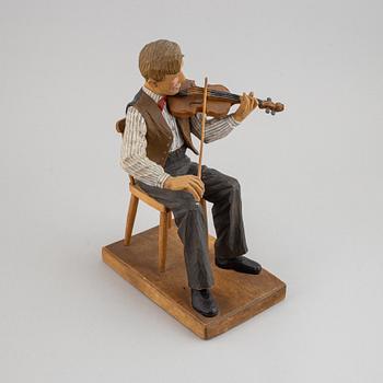 HERMAN ROSELL, sculpture, wood, signed and dated 1945.