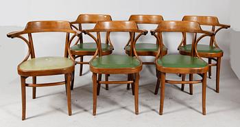 KARMSTOLAR, 6 st, "Cattelinstolen", Axel Kandell, Gemla.