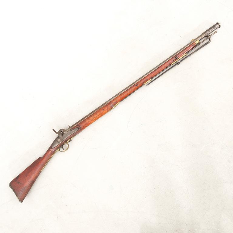 Slaglåsgevär, brittiskt-svenskt, 1851 års förändringsmodell.