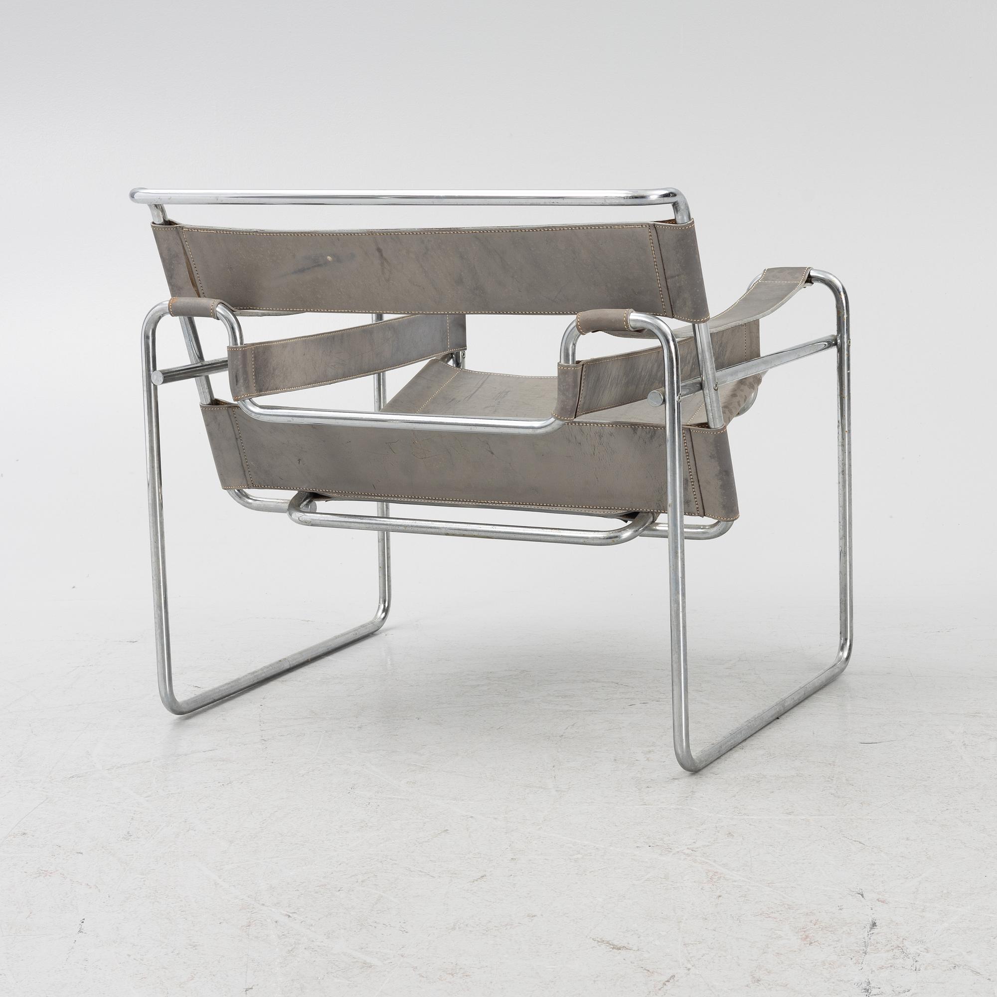 Marcel Breuer, armchair "Wassily (Model B3 chair)", second half of the 20th century.