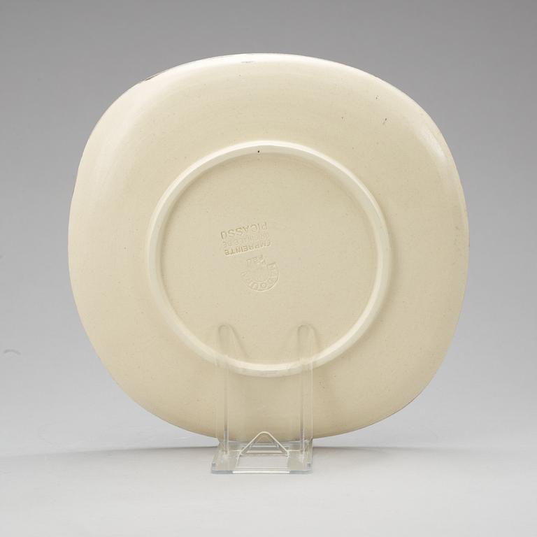 PABLO PICASSO, fat, "Deux danseurs", Madoura, Vallauris, Frankrike 1956.