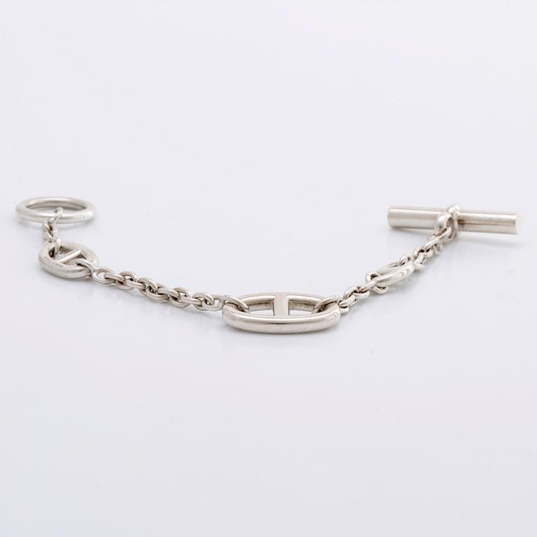 HERMÈS bracelet, silver, design "Farnandole", 25,4 g, original pouch and box.