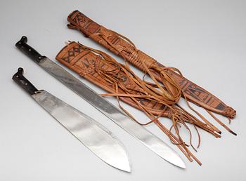 MACHETES, 2 st, 1900-tal.