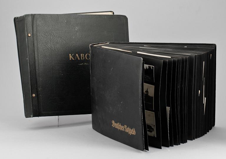 VYKORTSALBUM MED VYKORT, 1900-talets första hälft.