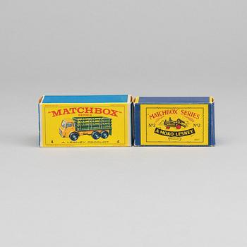 LESNEY MATCHBOX SERIES, 2 st, bland annat Dumper RWO2a-2.