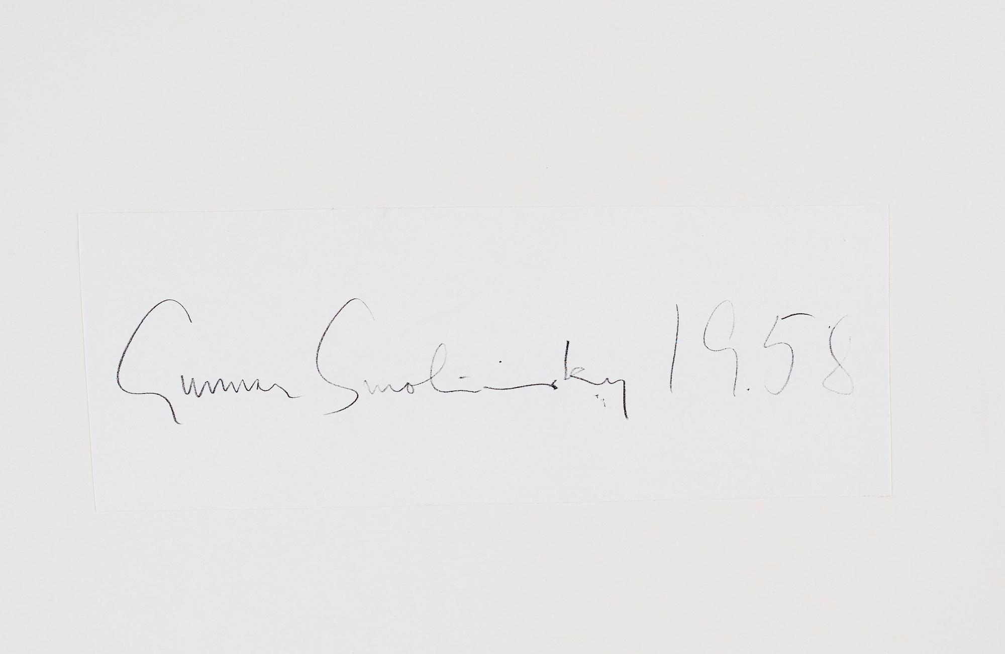 Gunnar Smoliansky, "Södermalm, 1958".